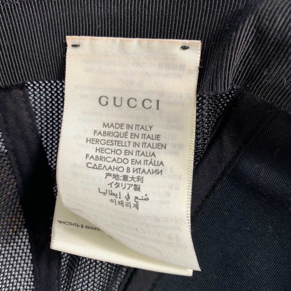 GUCCI Tan Black Monogram Polyester Blend Hats - Picture 8 of 10